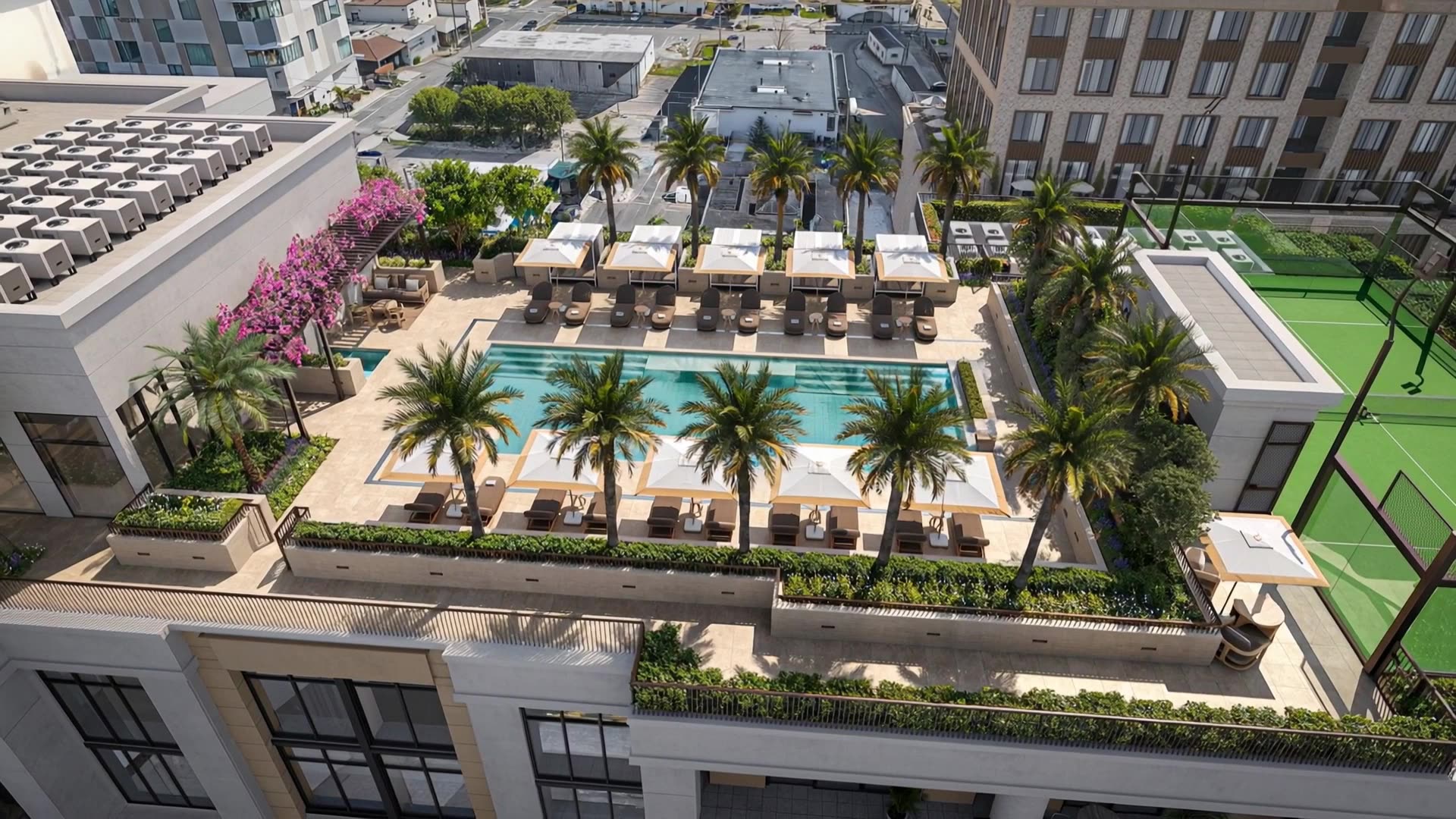 Rooftop pool